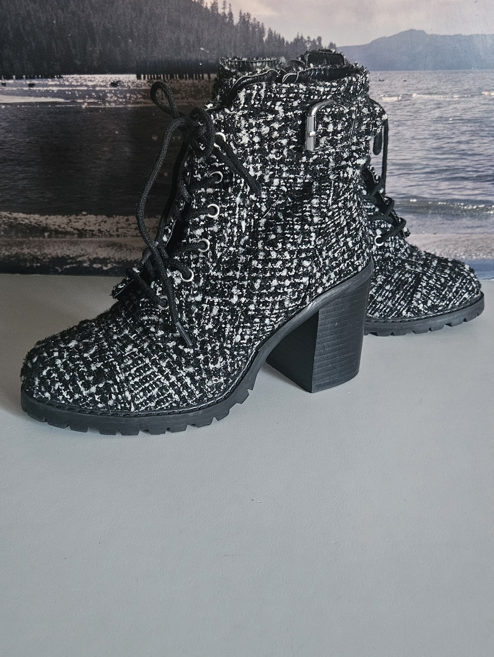 Diba Chunky Heel Ankle Boots
